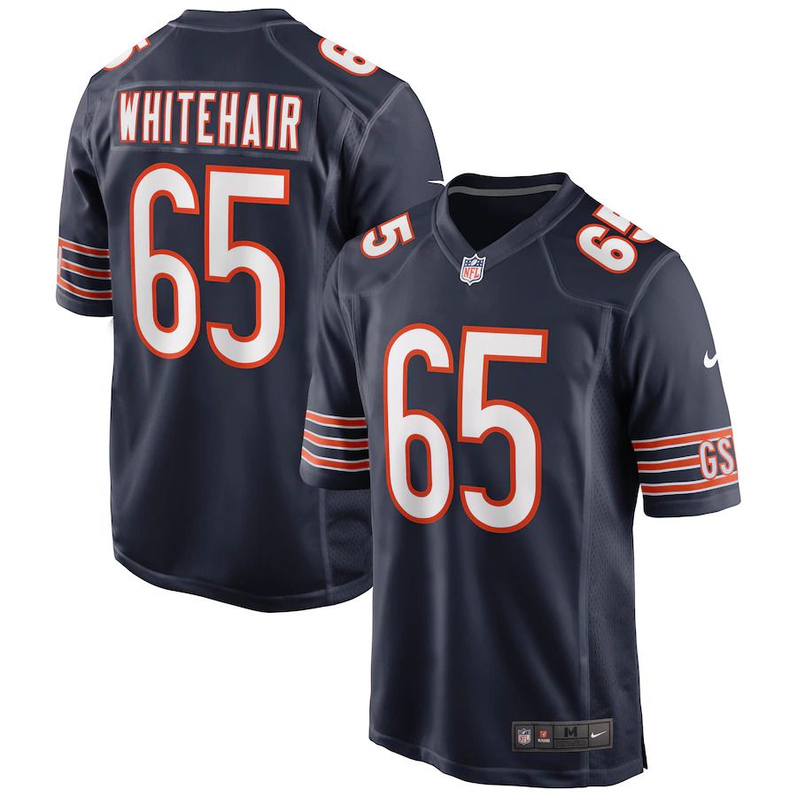 Men Chicago Bears #65 Cody Whitehair Nike Navy Game NFL Jersey